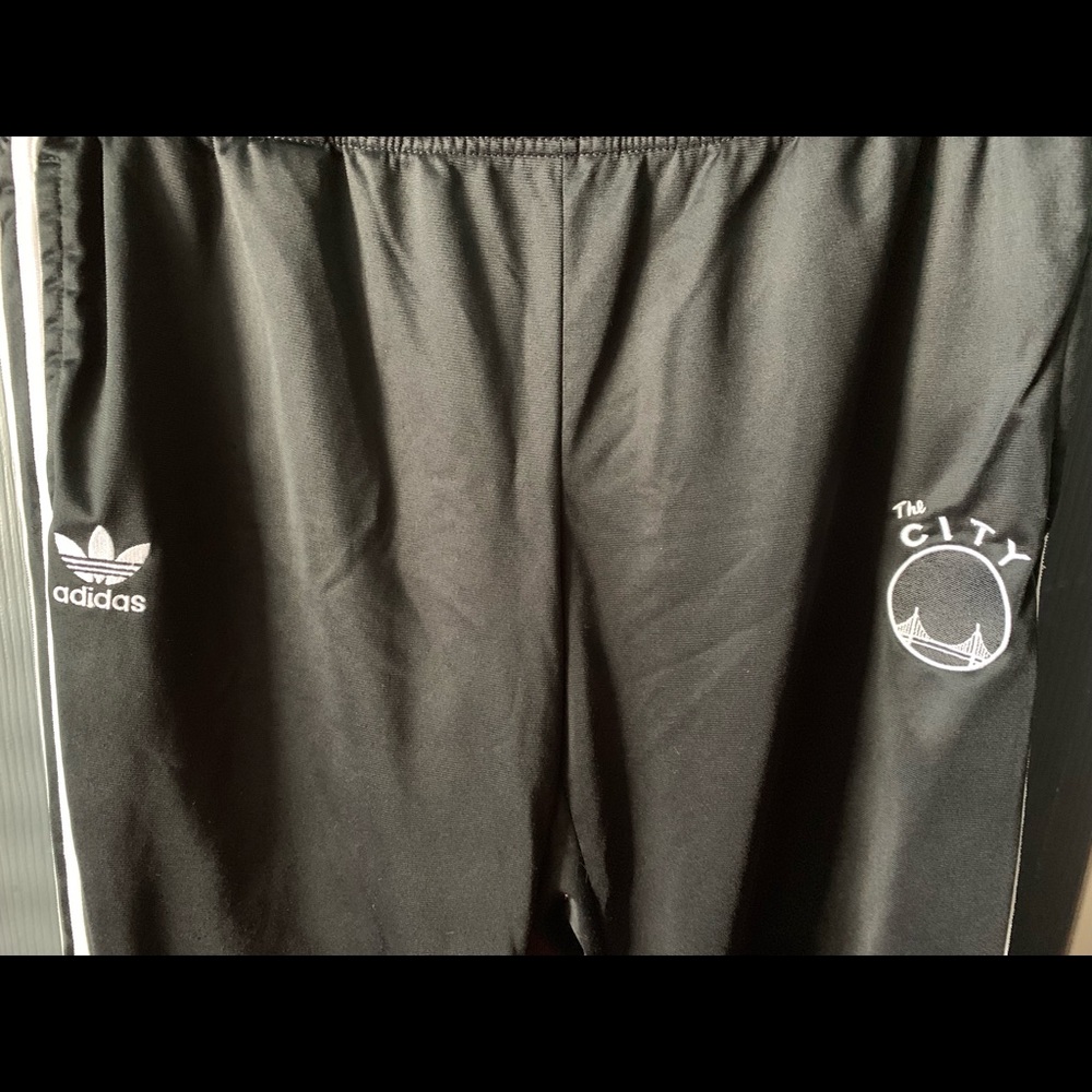 2/$60 Adidas x Warriors Crossover Track Pants - Picture 2 of 4